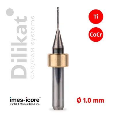  Фреза CAD/CAM для Imes-Icore 350i, Ti, CoCr,  1 мм