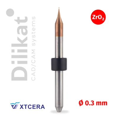  Фрезы CAD/CAM для  Xtcera 500,  ZrO2, D=4 мм, 0.3