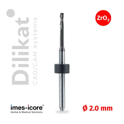 Фрезы Imes Icore Zirconia Flat DLC, 2.0