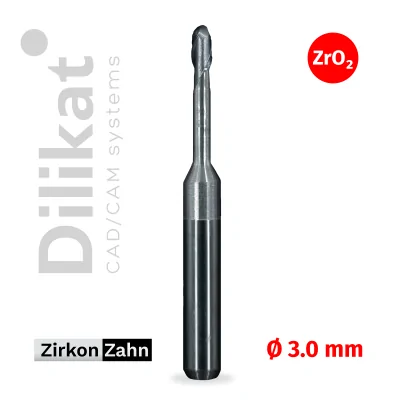  Фреза CAD/CAM по циркону для Zirkonzahn, ZrO2, D=6 мм, 3.0