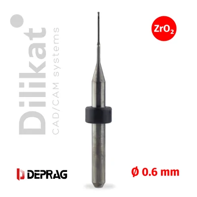  Фрезы CAD/CAM Deprag, ZrO2, T3, 0.6, Zirconia