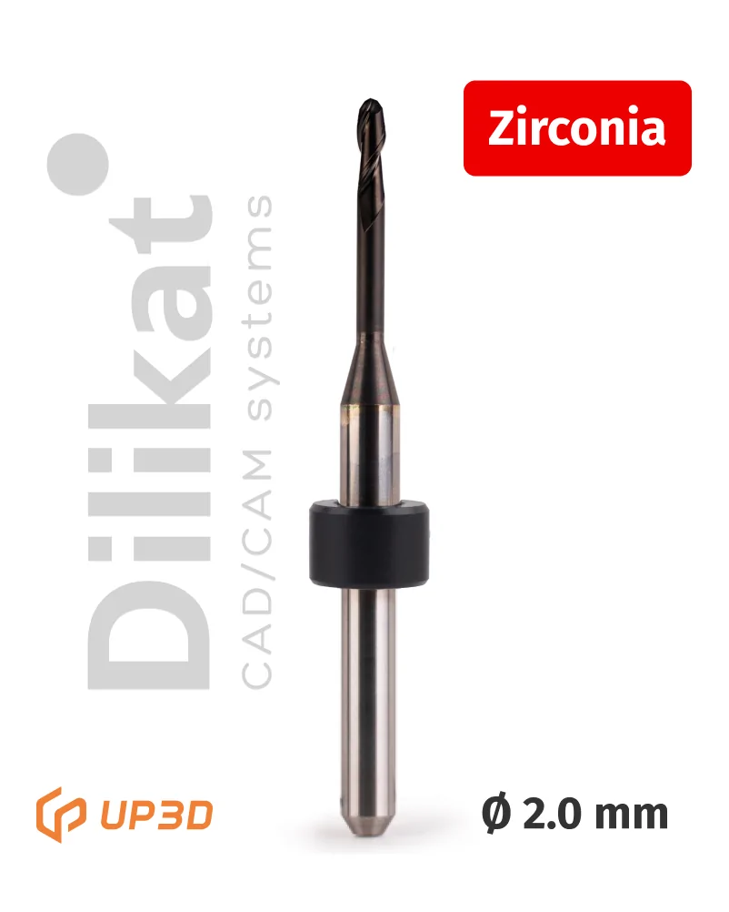 Фреза UP3D по Zirconia DC, 2.0 мм