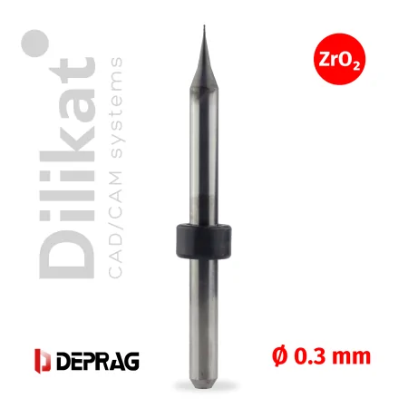  Фрезы CAD/CAM Deprag, ZrO2, T5, 0.3, Zirconia