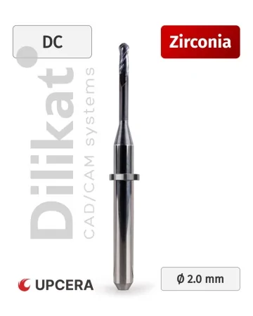 Фреза Upcera по Zirconia для станков A52W DC 2.0 мм
