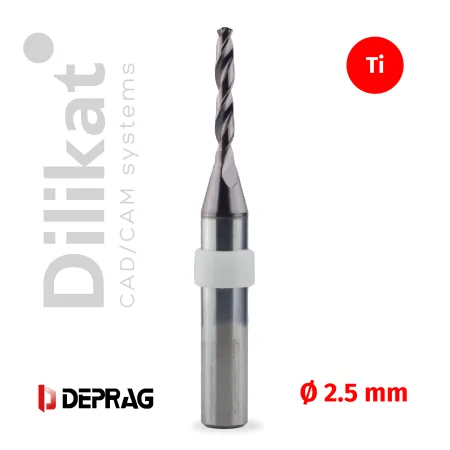  Фрезы CAD/CAM Deprag, T9, 2.5, Titanium