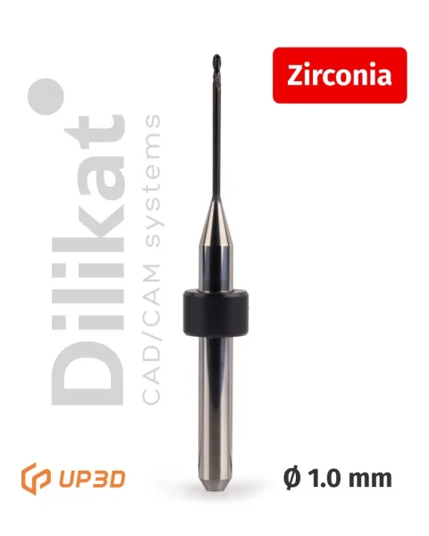 Фреза UP3D по Zirconia DC, 1.0 мм