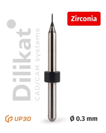 Фреза UP3D по Zirconia DC, 0.3 мм