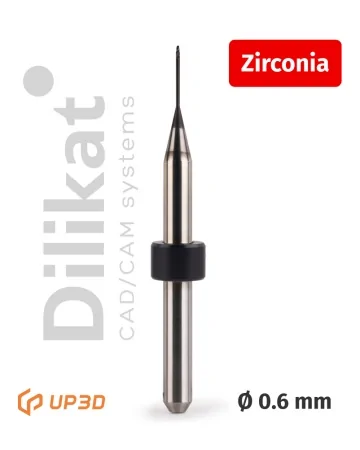Фреза UP3D по Zirconia DC, 0.6 мм