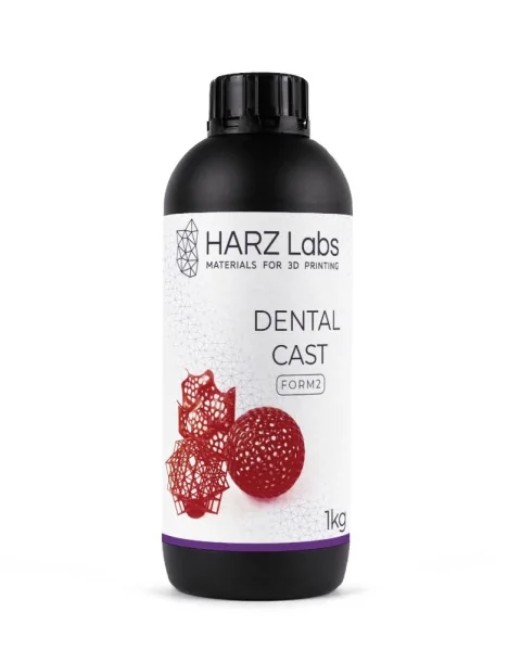 Фотополимер HARZ Labs Form2 Dental Cast Cherry (1 кг)
