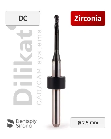Фреза Sirona по Zirconia для станков MCX5 DC 2.5 мм