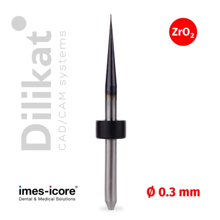  Фреза CAD/CAM для Imes-Icore Zirconia 250i, ZrO2, D=3 мм,  0.3