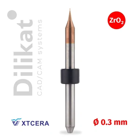  Фрезы CAD/CAM для  Xtcera 500,  ZrO2, D=4 мм, 0.3