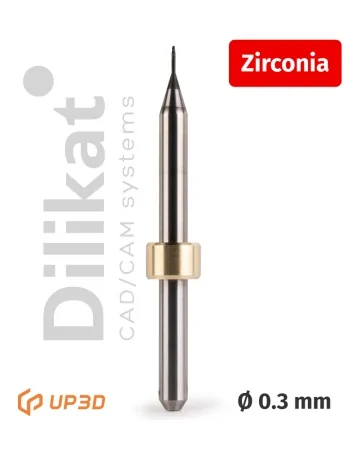 Фреза UP3D по Zirconia DLC, 0.3 мм