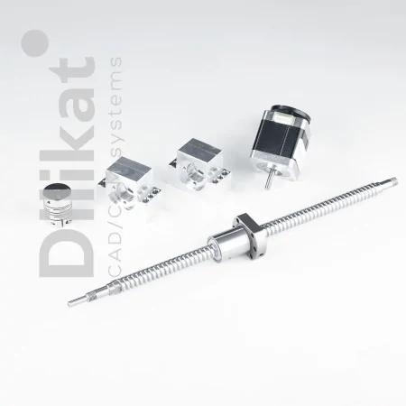 Комплект ШВП для фрезерных станков UP3D P53 и P52, Ось X