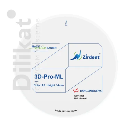 Циркониевый диск Zirdent 3D Pro Multilayer