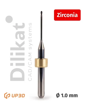 Фреза UP3D по Zirconia DLC, 1.0 мм