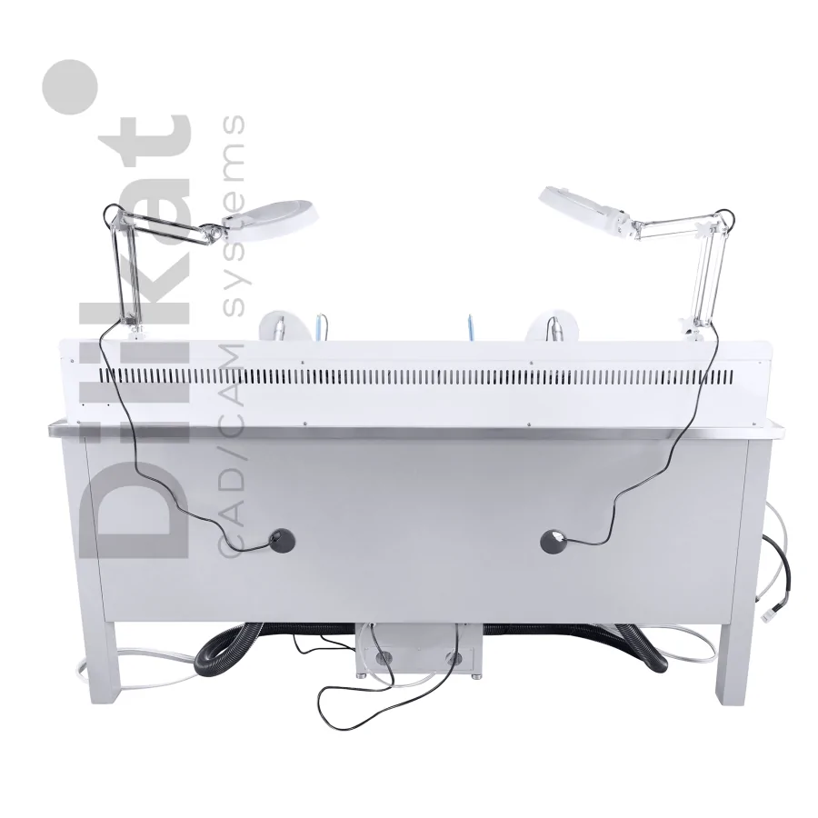 Многофункциональный зуботехнический стол, 2 рабочих места R-305