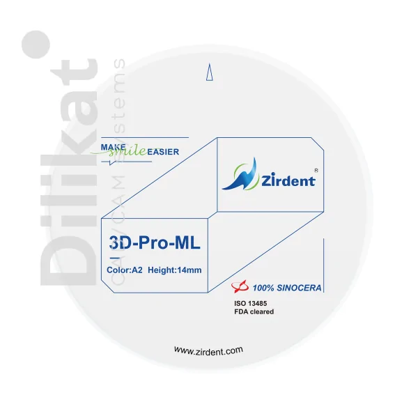 Циркониевый диск Zirdent 3D Pro Multilayer